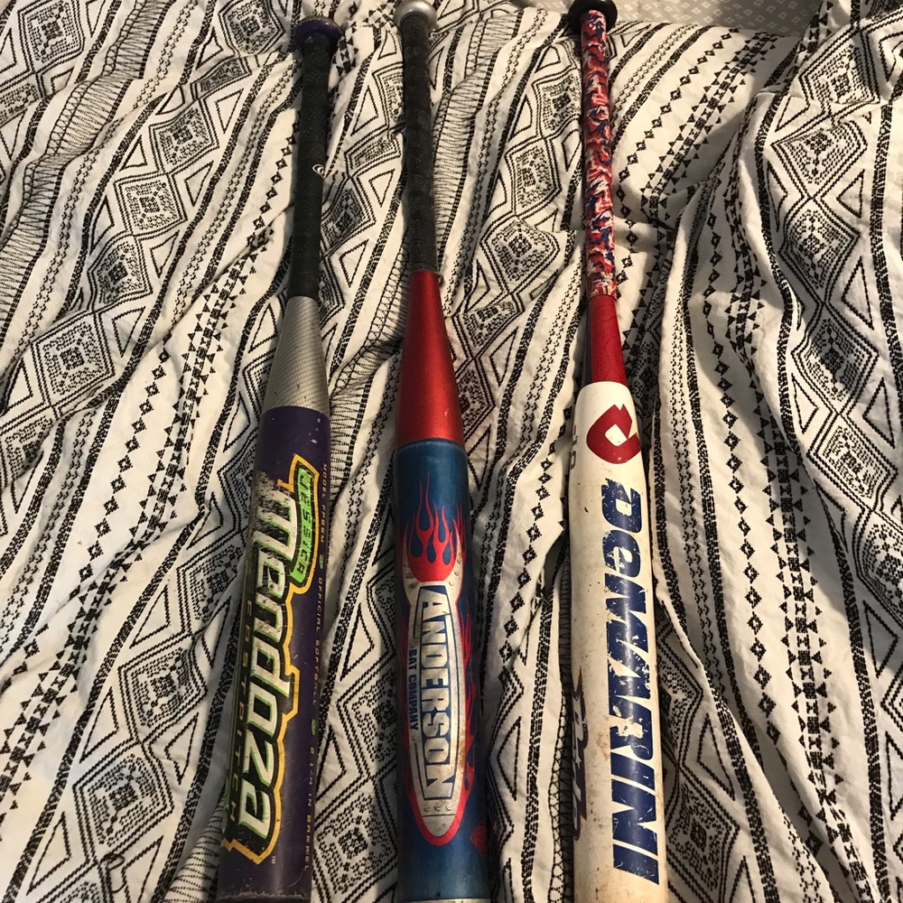 3 softball bats